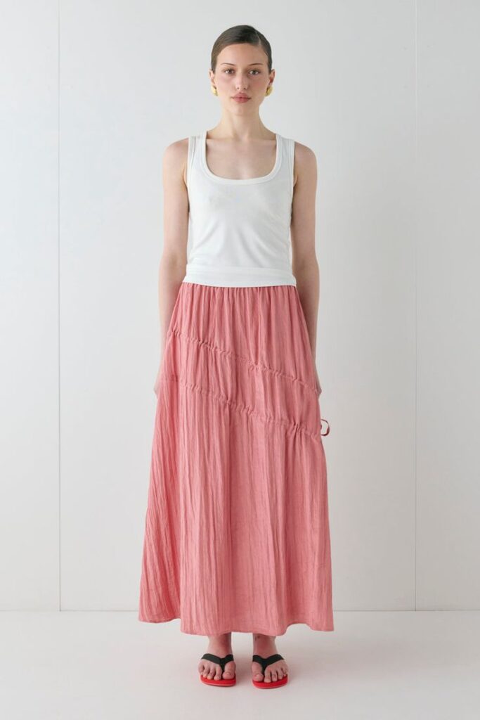 Pink Midi Skirt