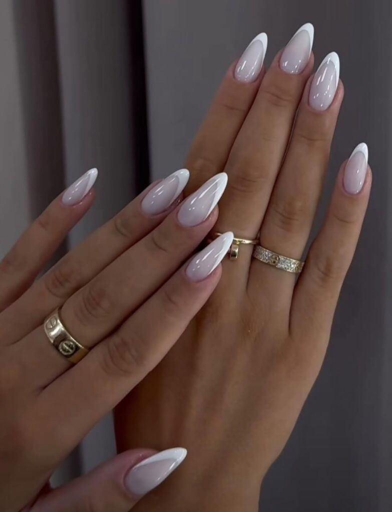 Invisible French Tip Nails