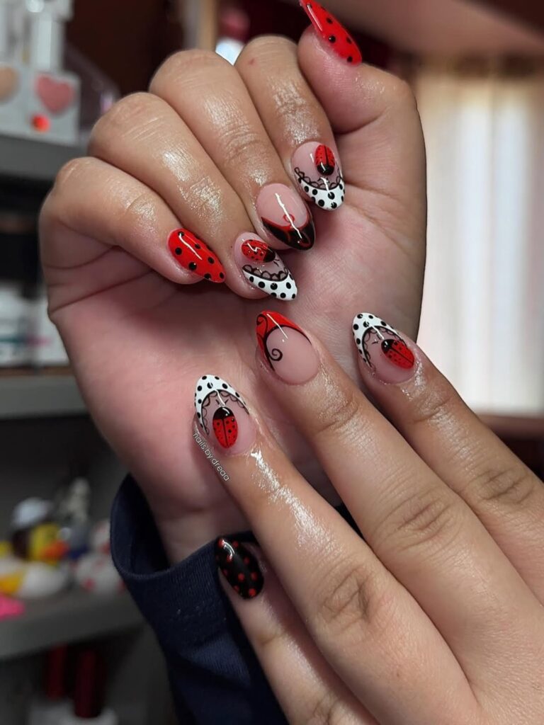 Ladybug Nail