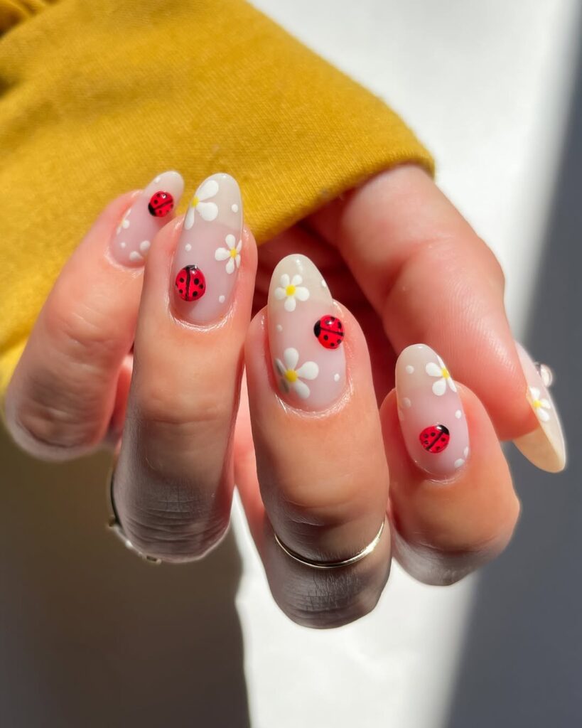 Ladybug Nail