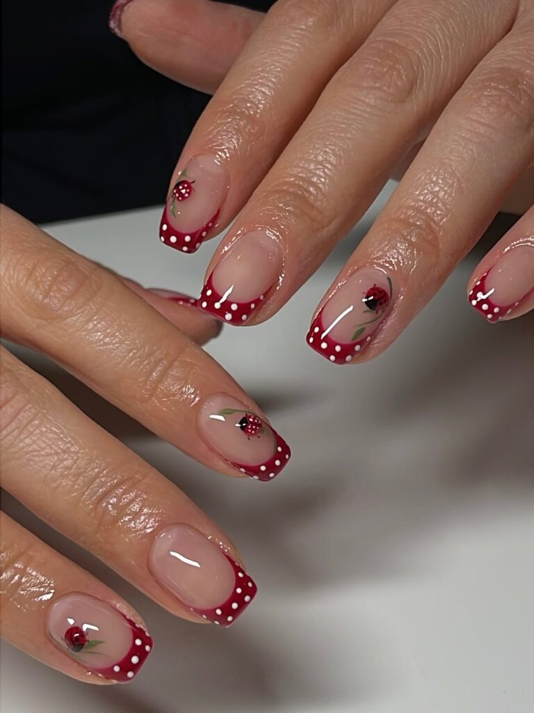 Ladybug Nail