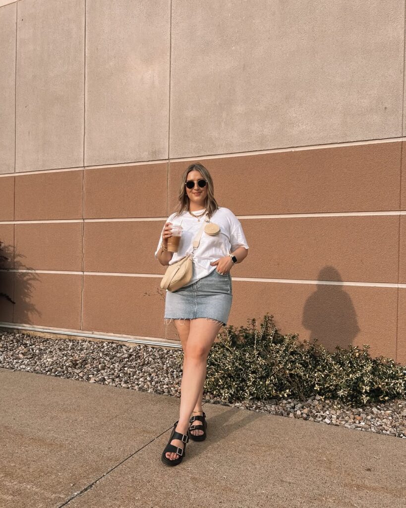 Mini Denim Skirt Outfit