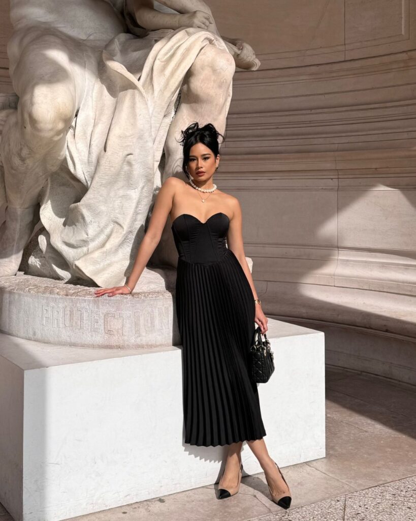 Black Strapless Dress