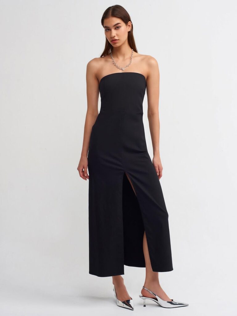 Black Strapless Dress
