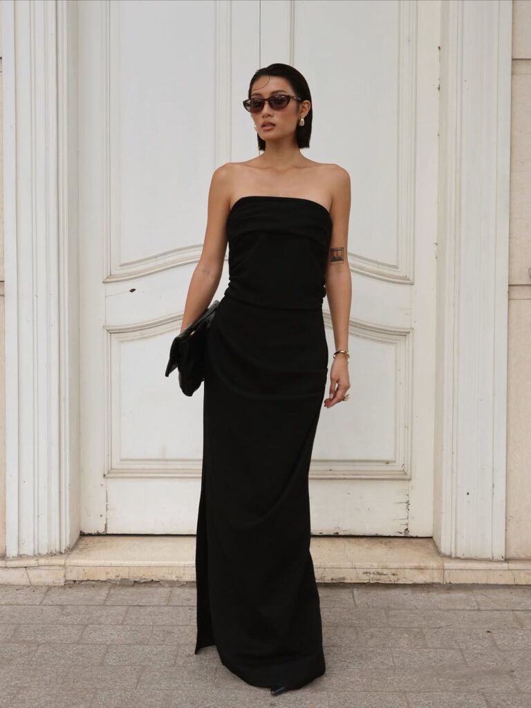 Black Strapless Dress