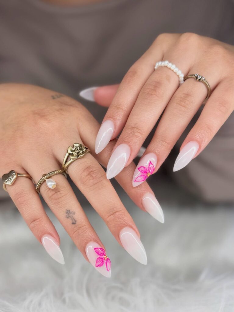 Milky Nail Designs