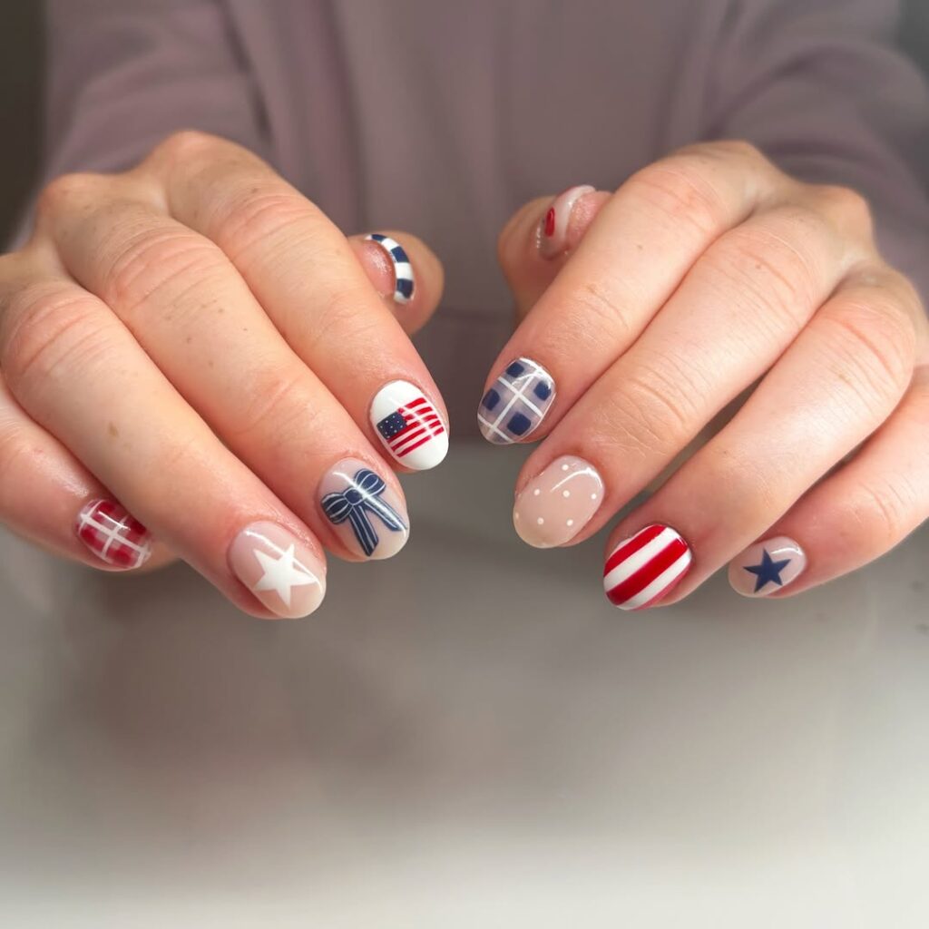4th of July Nails