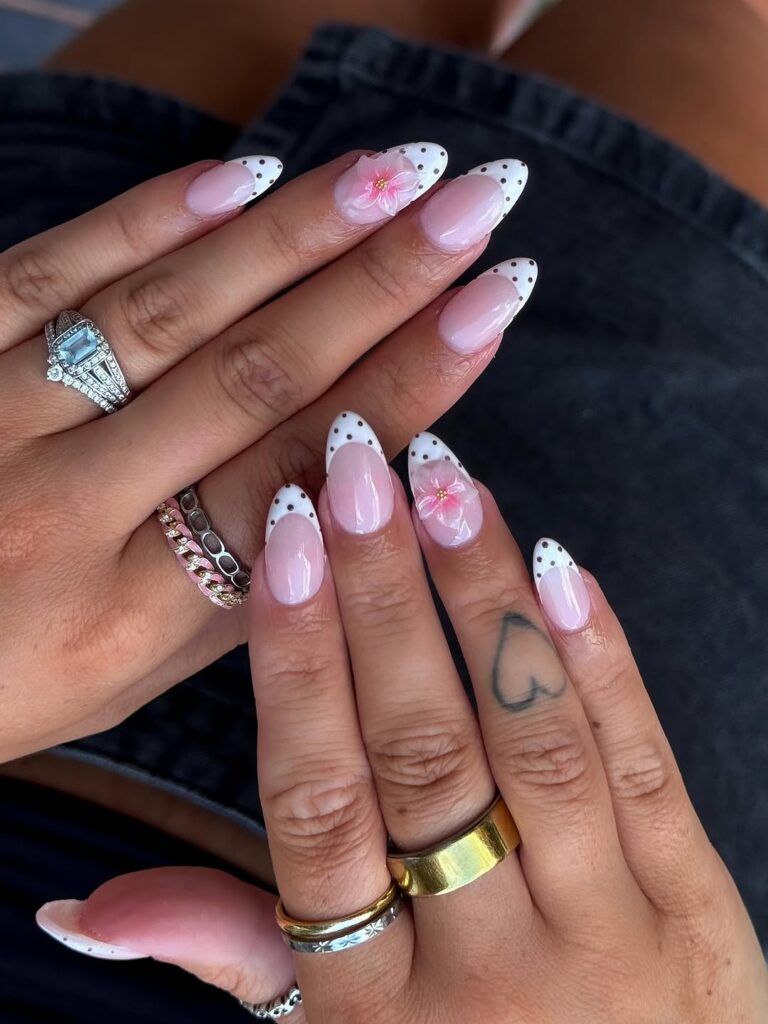 Beach Coded Nails