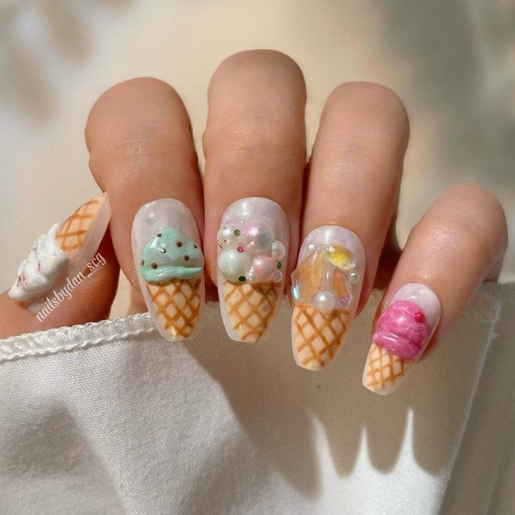 Ice Cream Nails