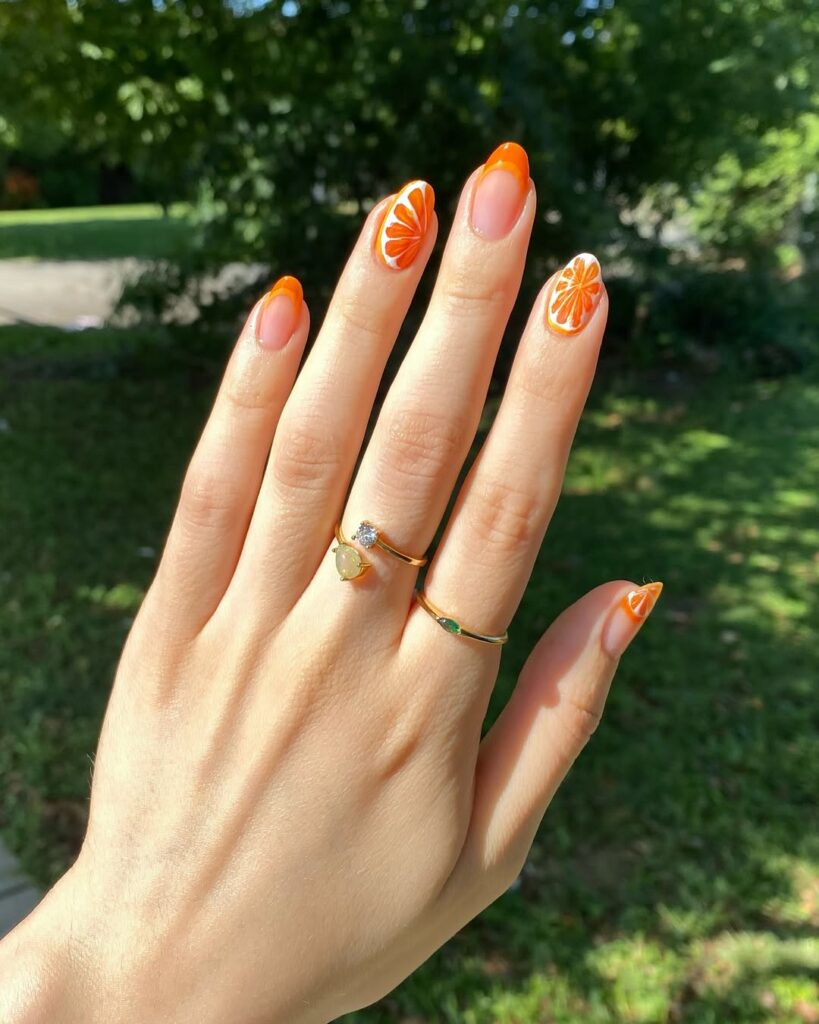 Orange Nail Ideas