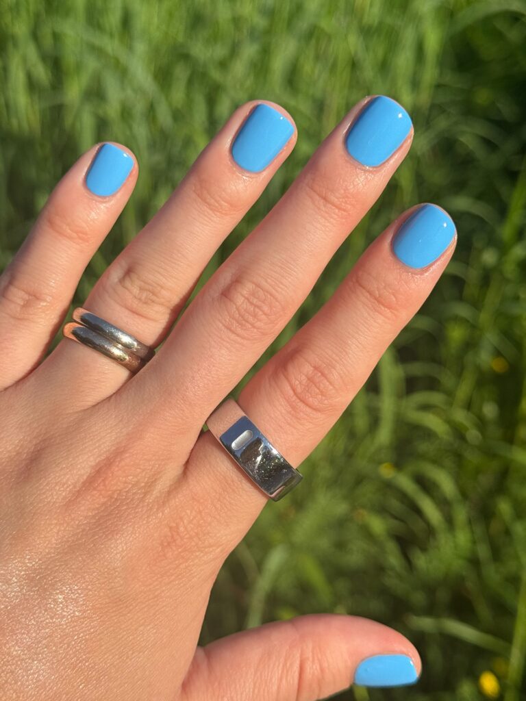 Sky Blue Nails