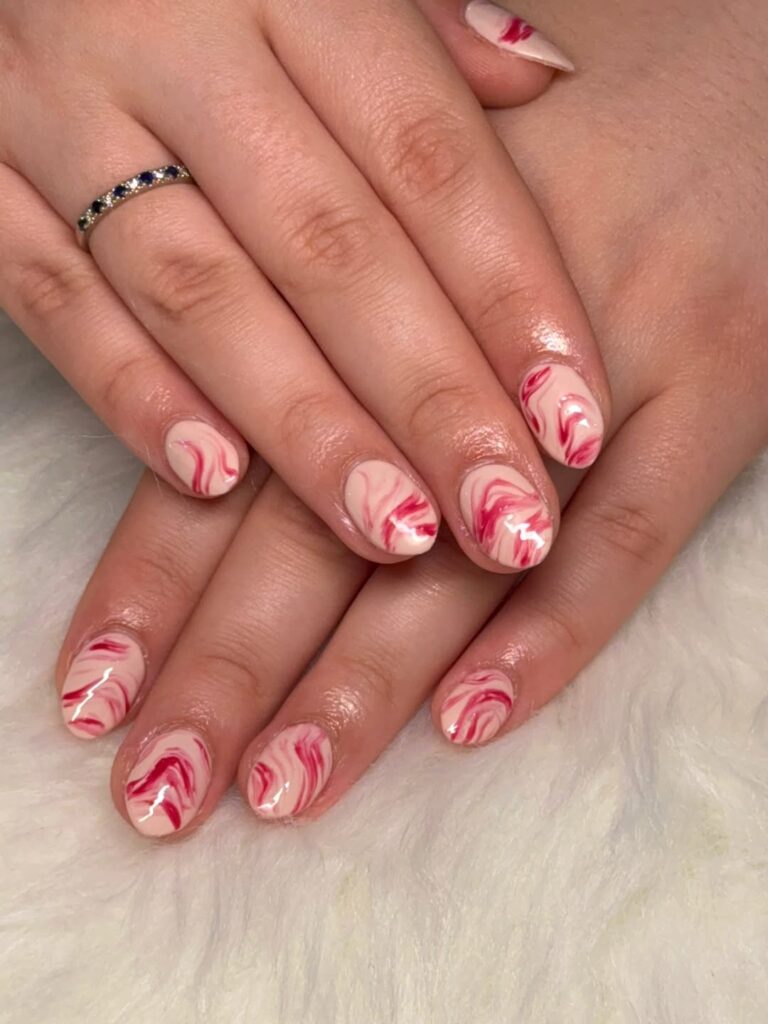 Strawberry Milkshake Nails
