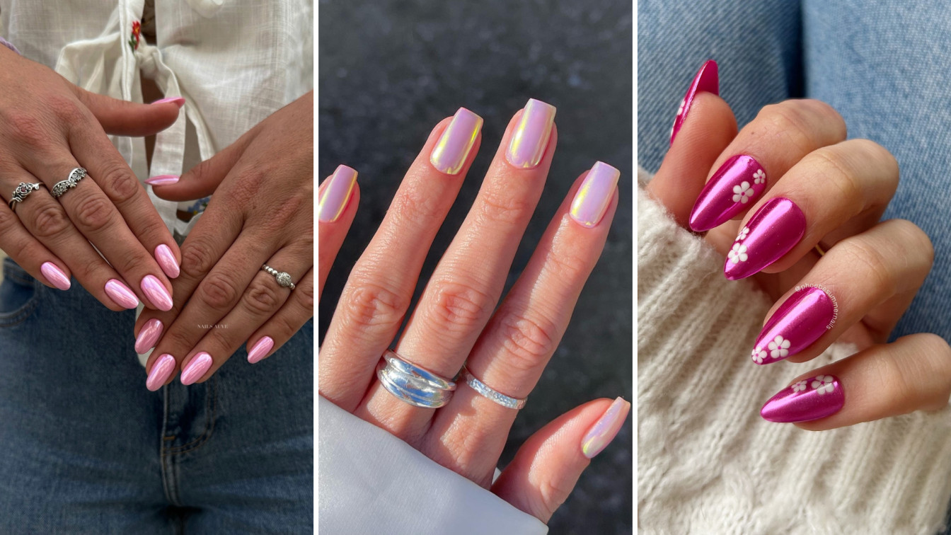15 Barbie Pink Chrome Nails Designs That Are Pure Perfection